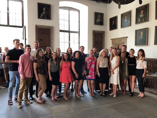 Reception at the Town Hall of Osnabrück with Mayoress Strangmann.