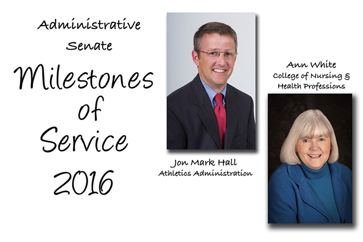 USI administrators celebrate employment milestones