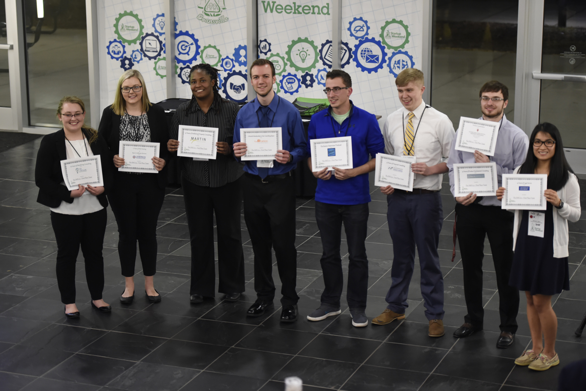 USI students take top honors at Startup Weekend Evansville