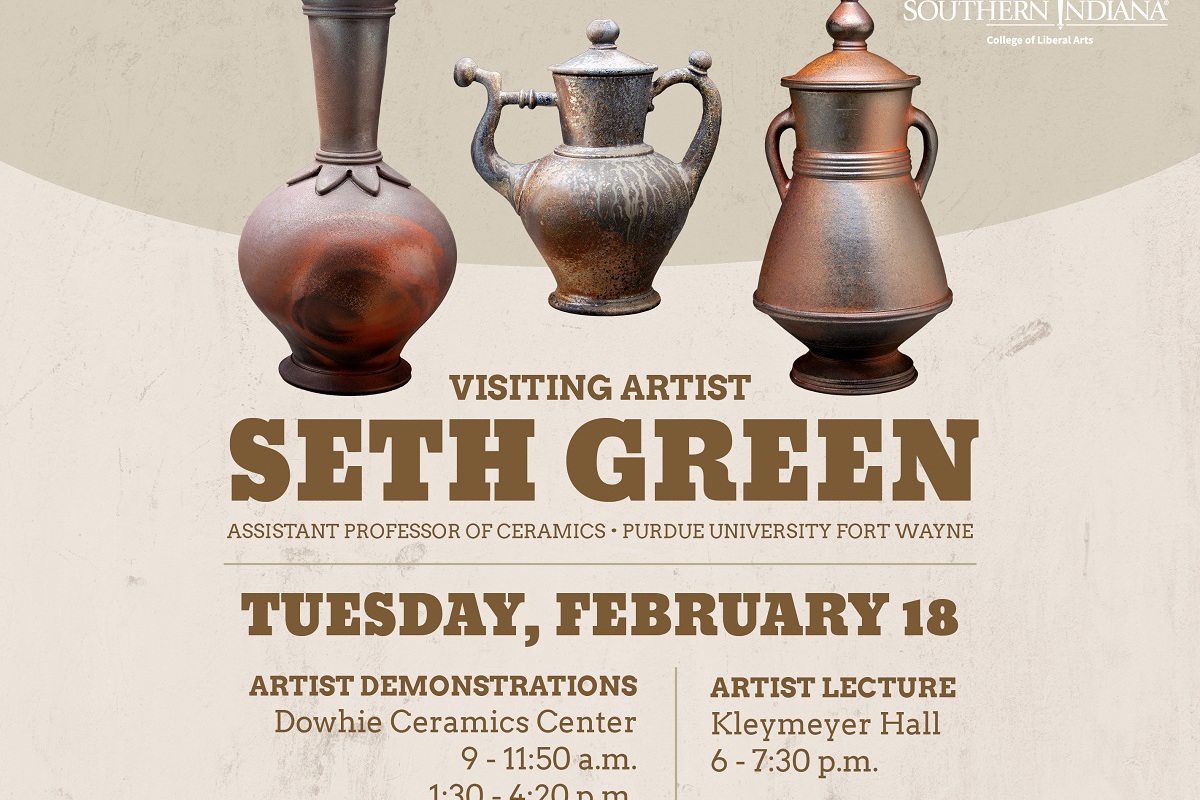 Ceramic artist Seth Green to visit campus for demonstrations and lecture
