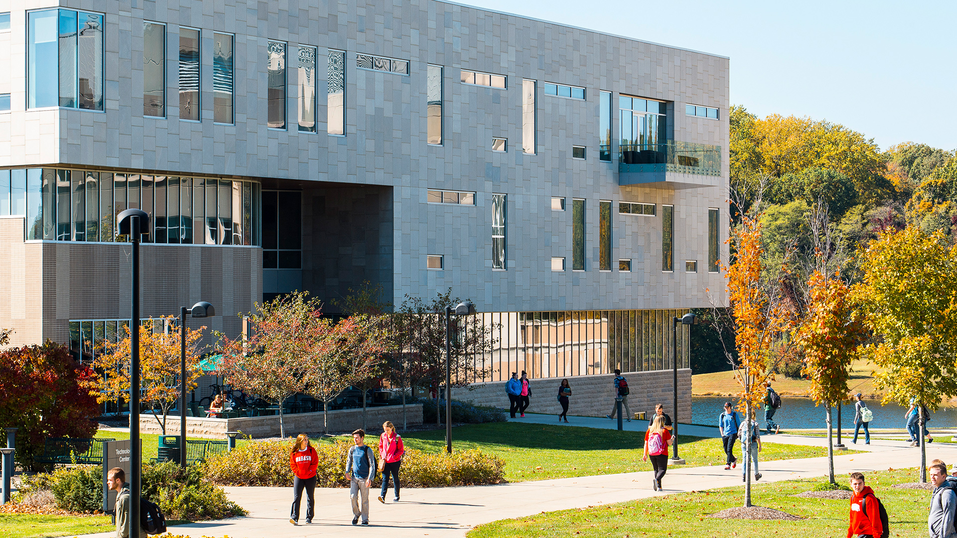 Campus life photo showing student activities and facilities