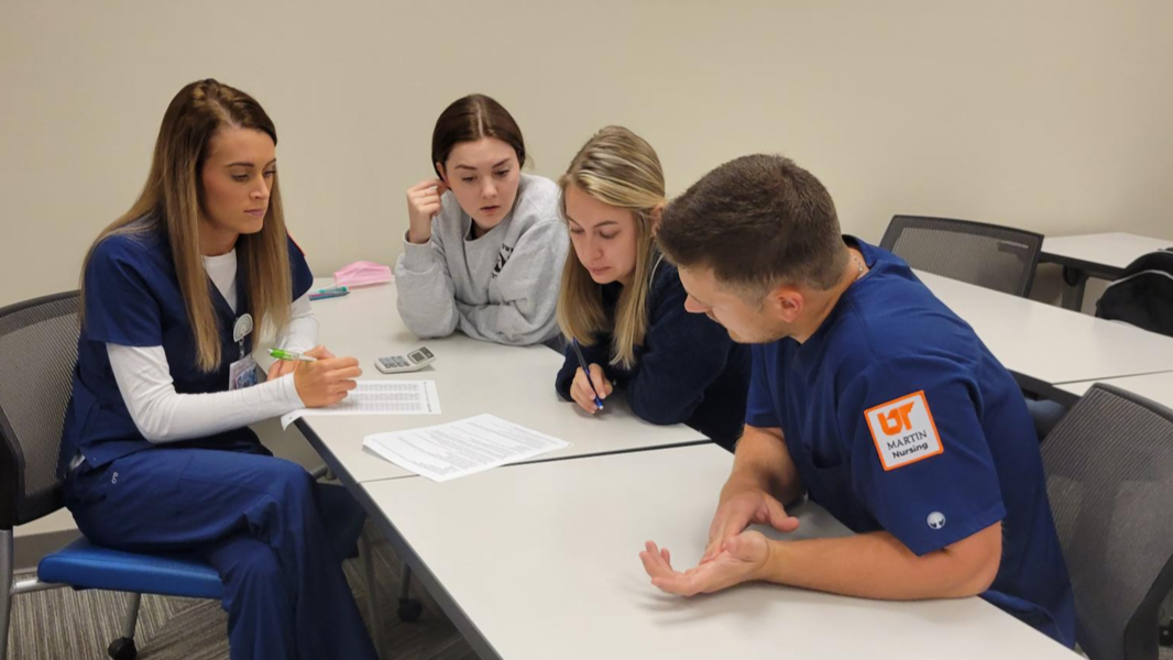 Photo of someone taking a test