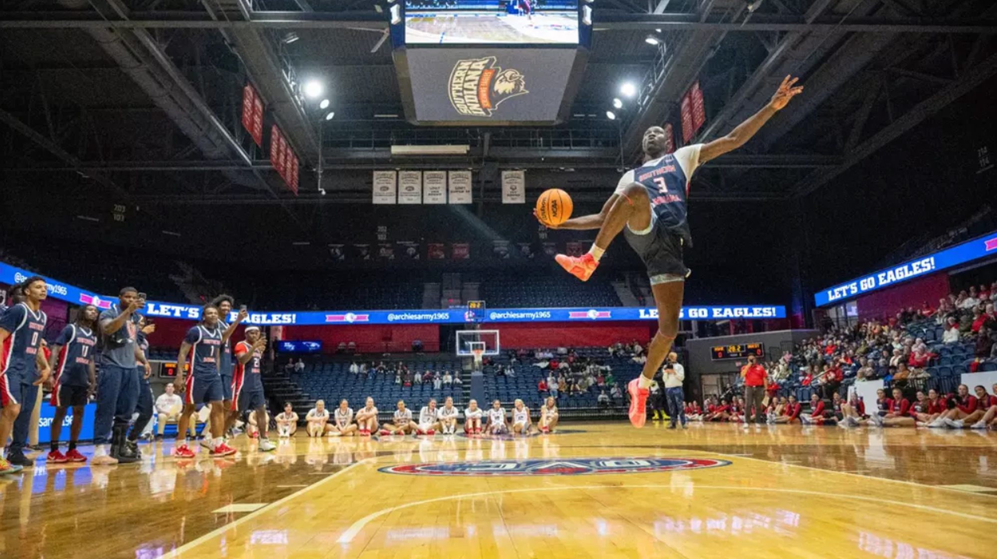 Campus life photo showing student activities and facilities