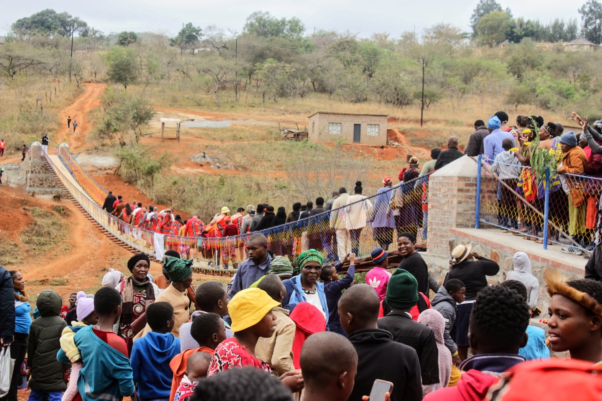USI Engineers in Action chapter helps design and build pedestrian bridge in eSwatini in southern Africa 
