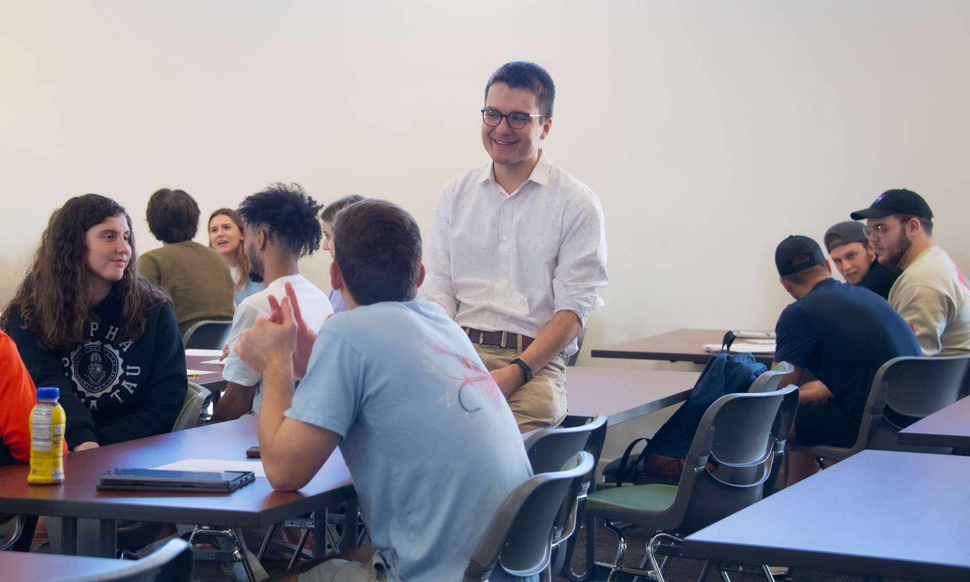 Campus life photo showing student activities and facilities