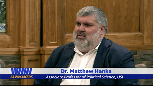 Screenshot of Dr. Hanka taken from the video of the discussion.