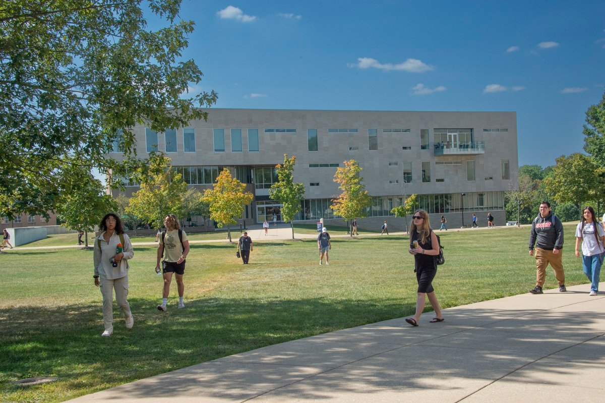 Campus life photo showing student activities and facilities