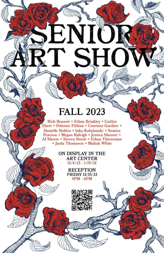 Fall 2023 Senior Art Show on display through new year University