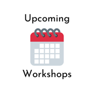 calendar icon that says upcoming workshops