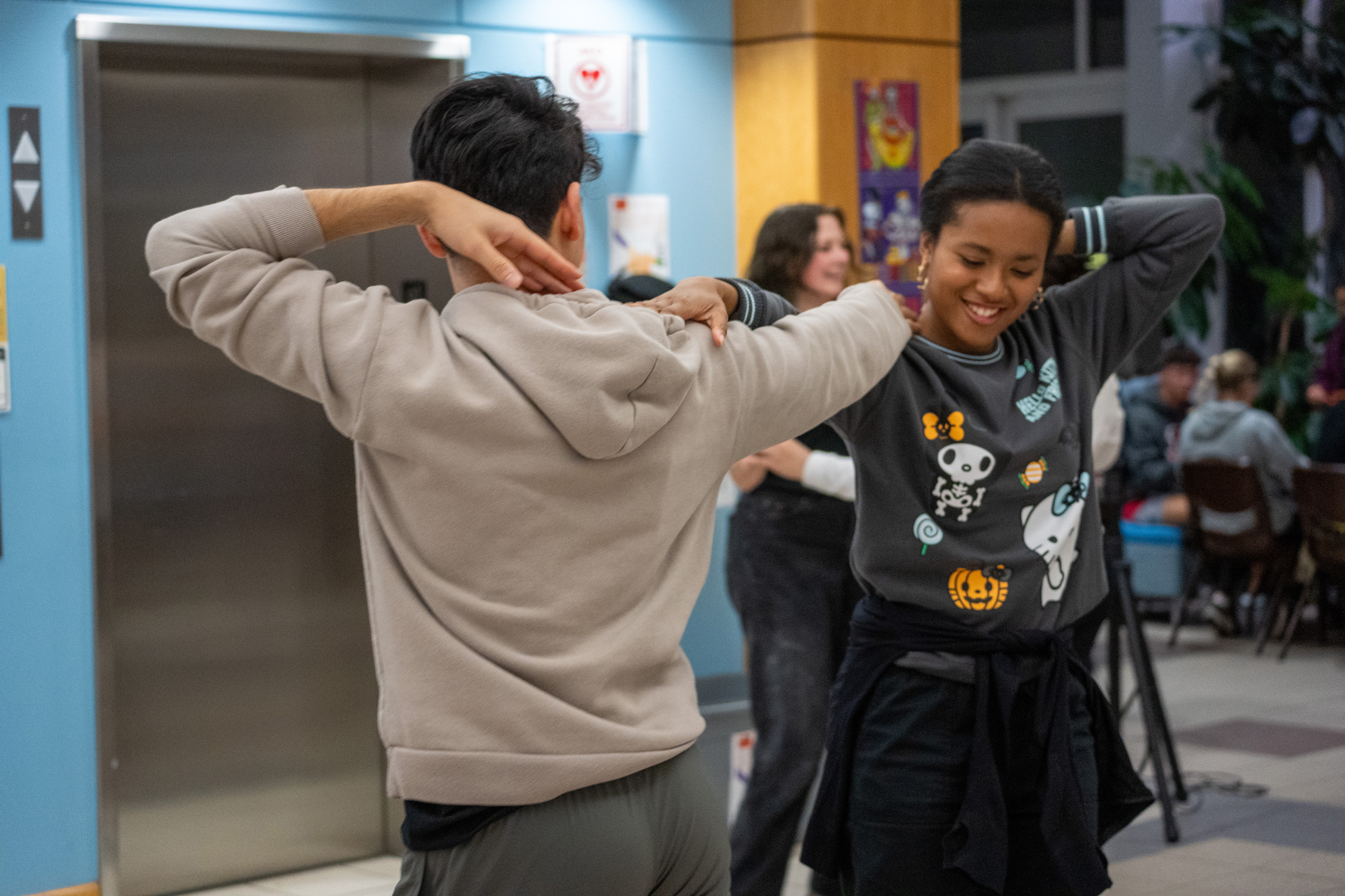 Campus life photo showing student activities and facilities