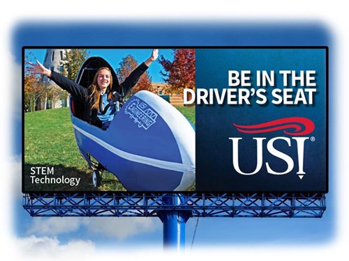 USI Be In The Driver's Seat Billboard