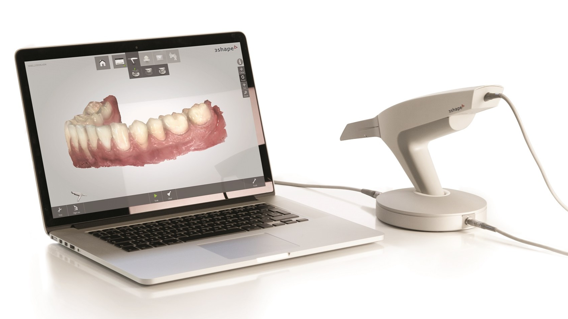 Photo of someone getting a digital scan