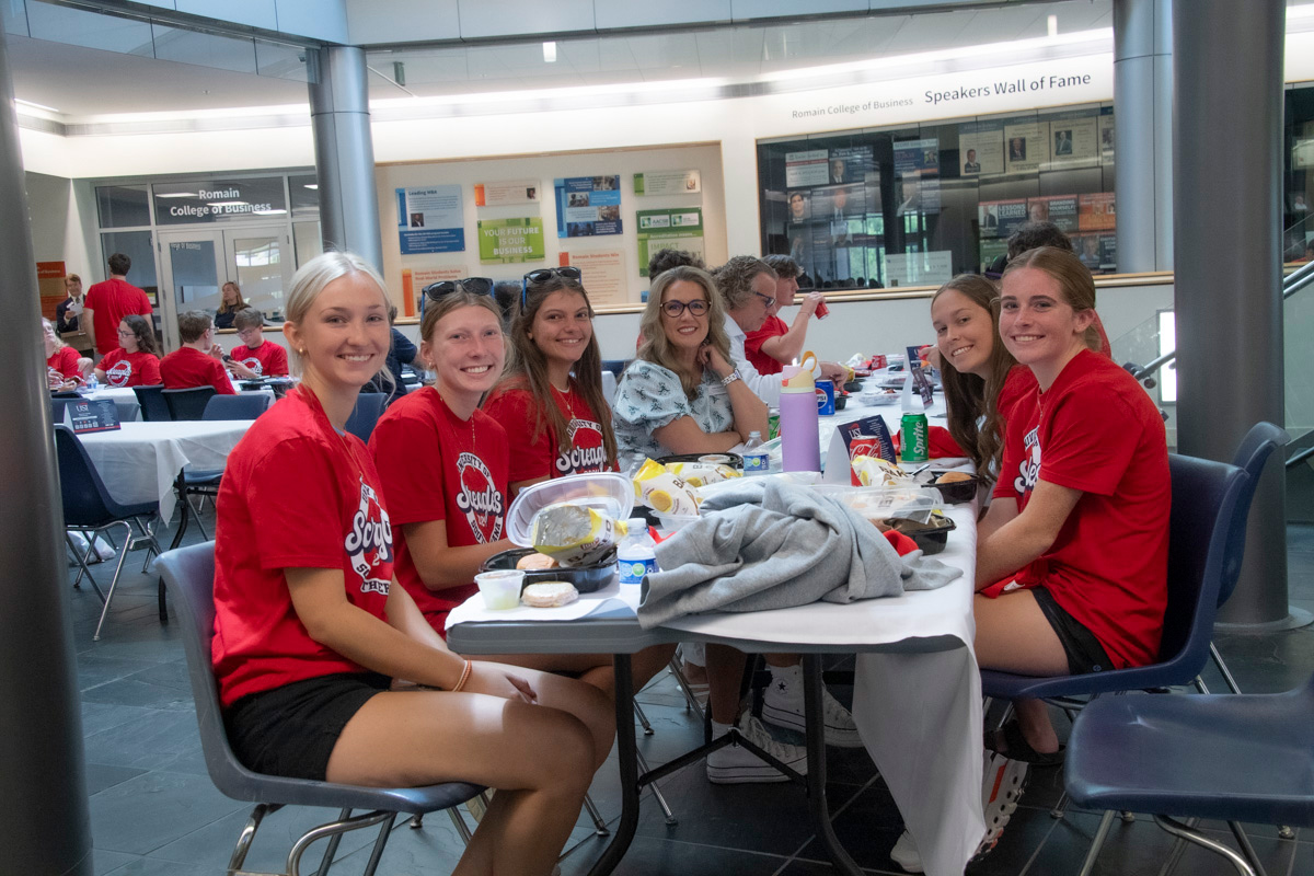 Campus life photo showing student activities and facilities