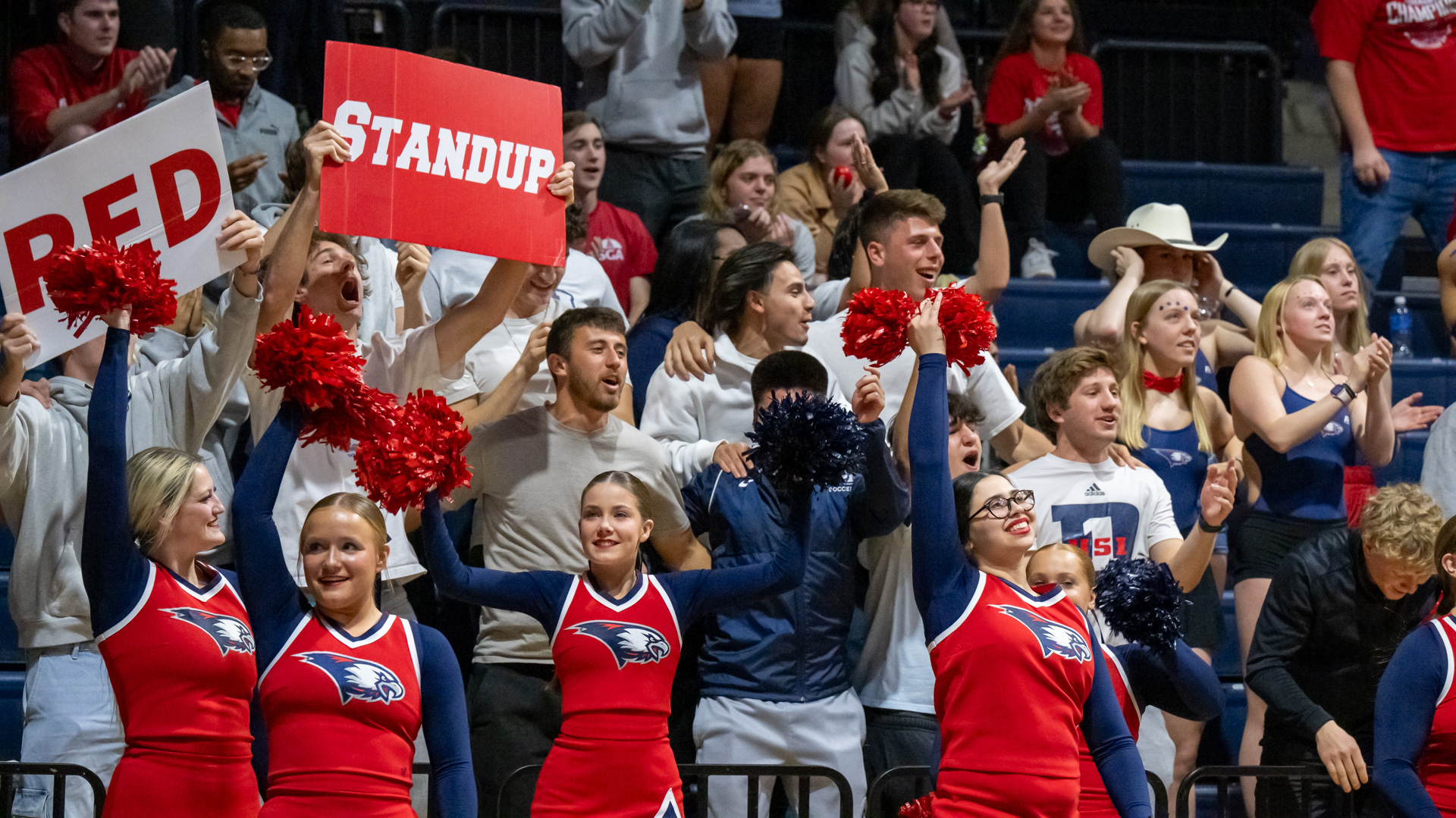 Campus life photo showing student activities and facilities