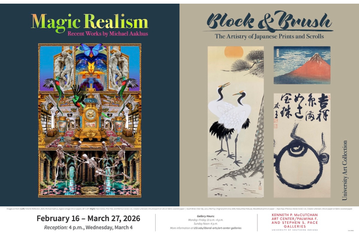 USI MAC/Pace Galleries to present Magic Realism: New Works by Michael Aakhus and Block & Brush: The Artistry of Japanese Prints and Scrolls 