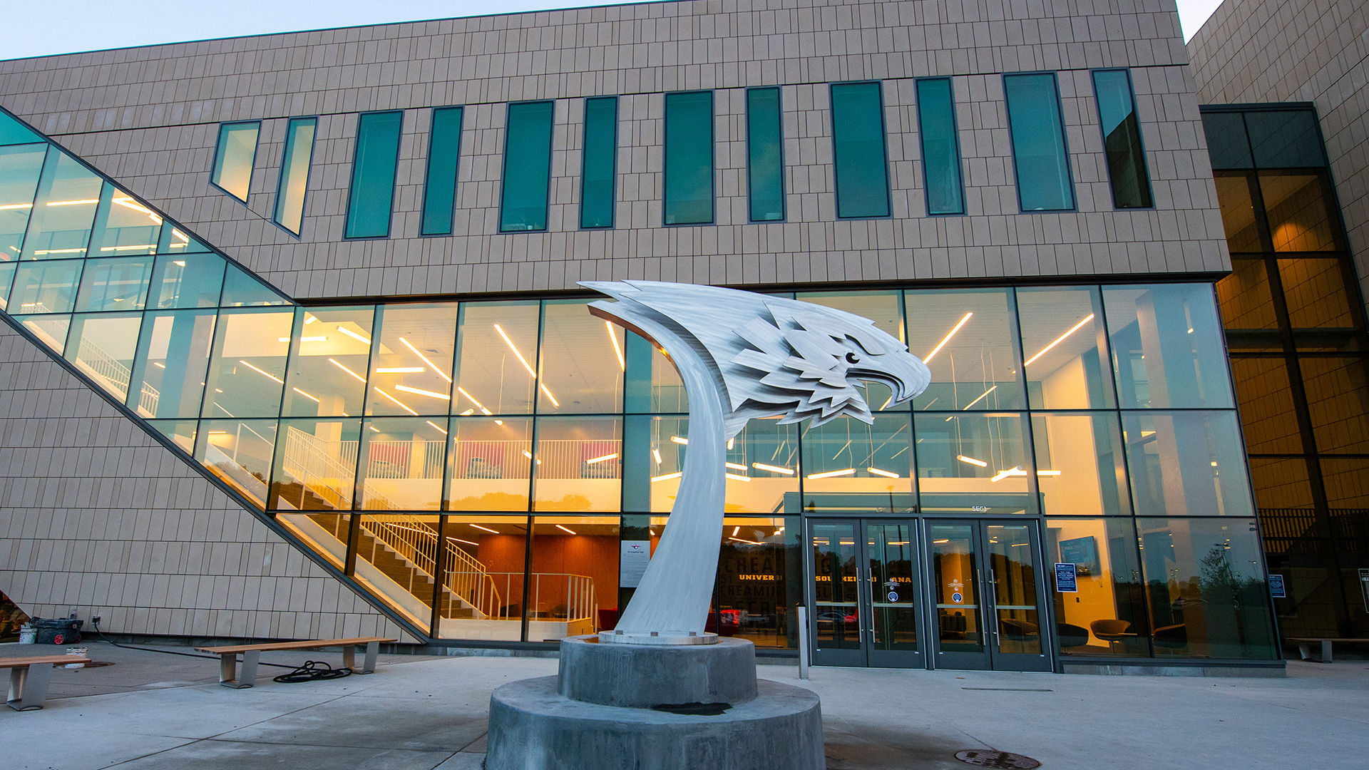 Campus life photo showing student activities and facilities