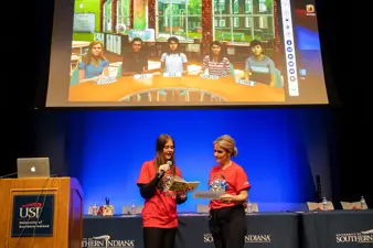 Campus life photo showing student activities and facilities