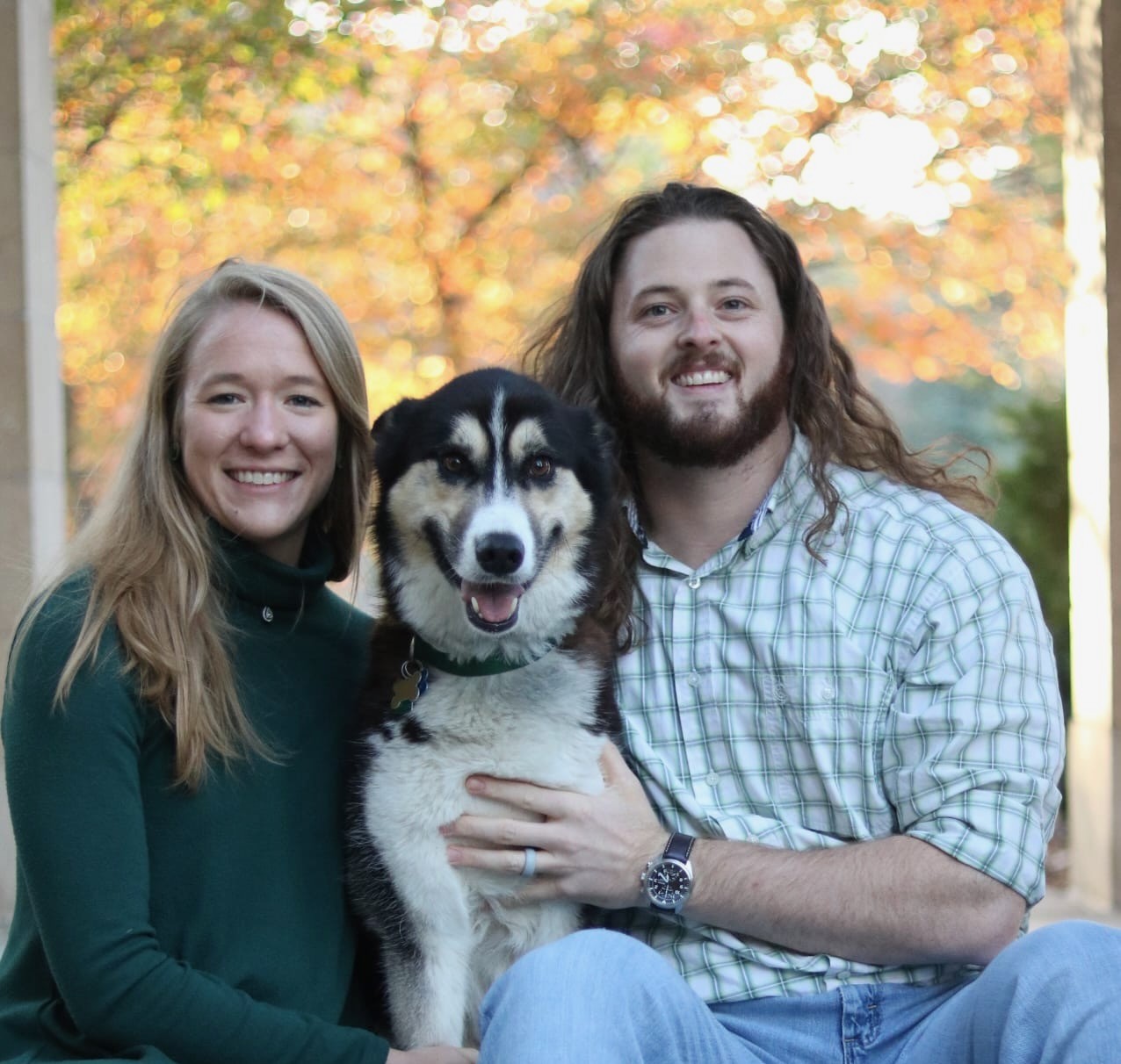 Ezra and his wife and dog